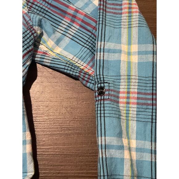 Mambo Australia Large Multicolor Plaid Pearl Snap L/S Button Up 2 Pocket Shirt - Picture 5 of 7